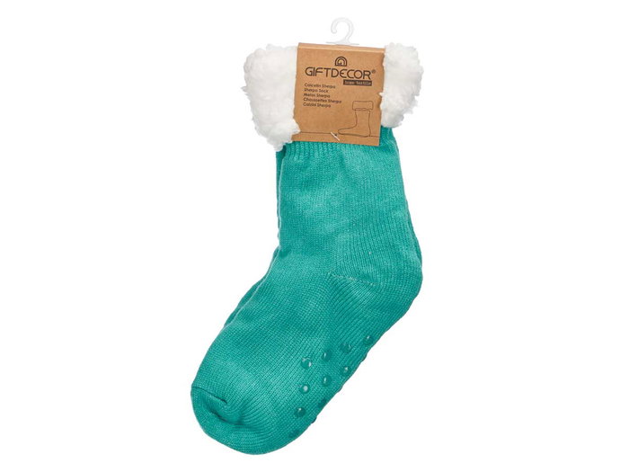 GIFTDECOR Chaussettes Sherpa Adulte Mentha Verde GIFTDECOR Chaussettes Sherpa Adulte Mentha Verde