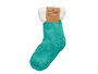 GIFTDECOR Chaussettes Sherpa Adulte Mentha Verde