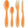 Bodum Lunch box Bistro compartimentée avec couverts, Orange Flame