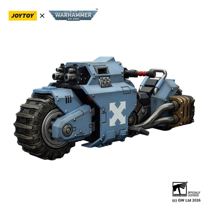 Joy Toy (CN) Warhammer 40,000 Raider-pattern Combat Bike Space Wolves avec fusils à boulons jumelés Joy Toy (CN) Warhammer 40,000 Raider-pattern Combat Bike Space Wolves avec fusils à boulons jumelés