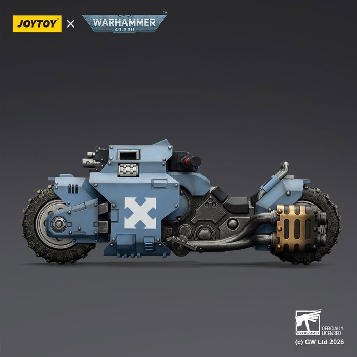 Joy Toy (CN) Warhammer 40,000 Raider-pattern Combat Bike Space Wolves avec fusils à boulons jumelés Joy Toy (CN) Warhammer 40,000 Raider-pattern Combat Bike Space Wolves avec fusils à boulons jumelés