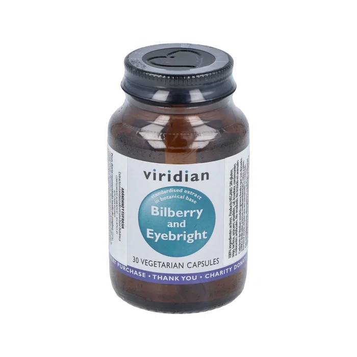 Viridian Myrtille et Euphraise 30 Gélules Végétales Complément Alimentaire Viridian Myrtille et Euphraise 30 Gélules Végétales Complément Alimentaire