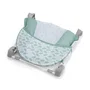 Ingenuity Summer - Transat de bain bébé pliable 2 positions, filet porte-bébé et coussin, pour 0-6 mois (max 9 kg), vert