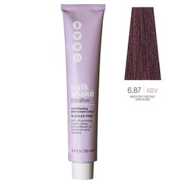 Milk Shake Creative - Teinture permanente pour cheveux sans SLS/SLES - 100 ml - Référence 6.876BV Iridescent Chestnut Dark Blond