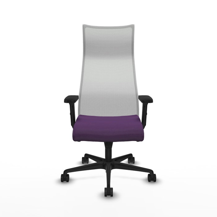 Piqueras y Crespo Albacete Chaise de Bureau Violet et Blanc