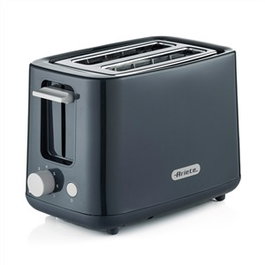 Ariete 157/13 - Grille-pain 2 fentes avec 7 niveaux de cuisson et parois froides, couleur graphite