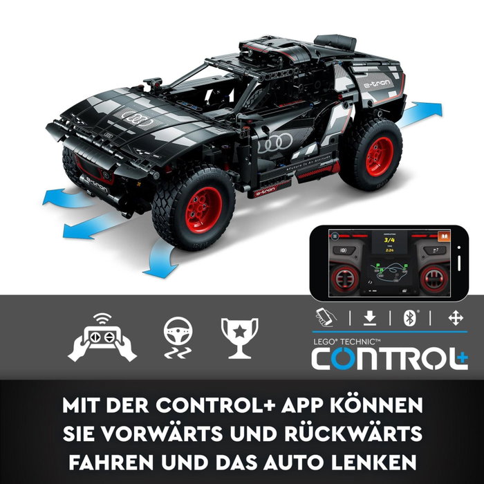 LEGO Technic 42160 Audi RS Q e-tron, Voiture de Rallye Télécommandée LEGO Technic 42160 Audi RS Q e-tron, Voiture de Rallye Télécommandée