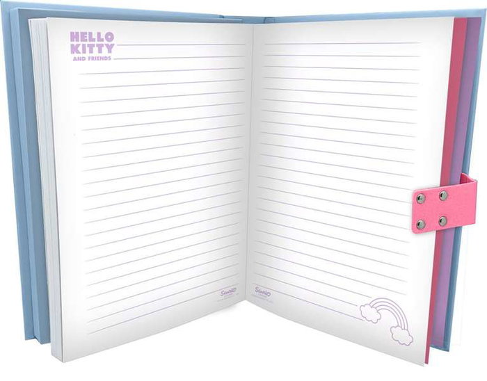 Kids Euroswan Diario secreto électronique avec son Hello Kitty & Friends - Journal électronique et sonore en espagnol et anglais