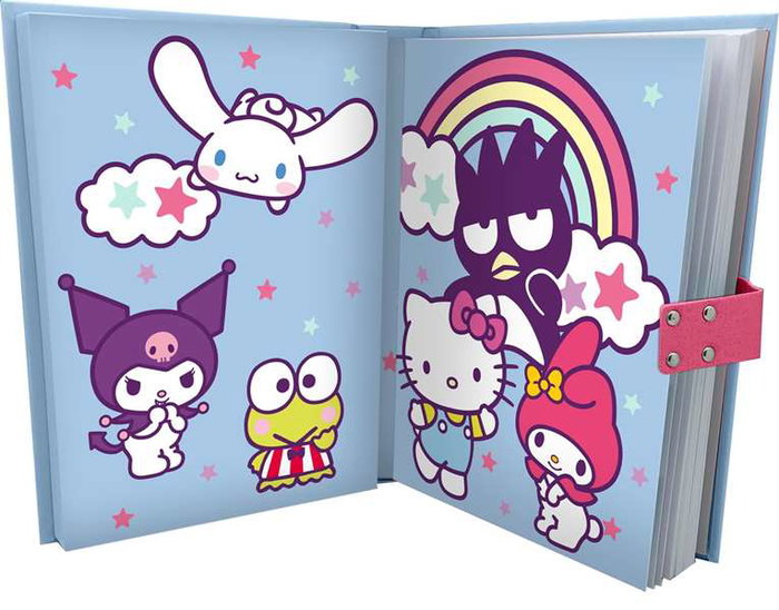 Kids Euroswan Diario secreto électronique avec son Hello Kitty & Friends - Journal électronique et sonore en espagnol et anglais