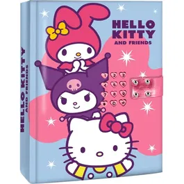 Kids Euroswan - Journal secret électronique Hello Kitty & Friends avec cadenas - Pour filles dès 6 ans