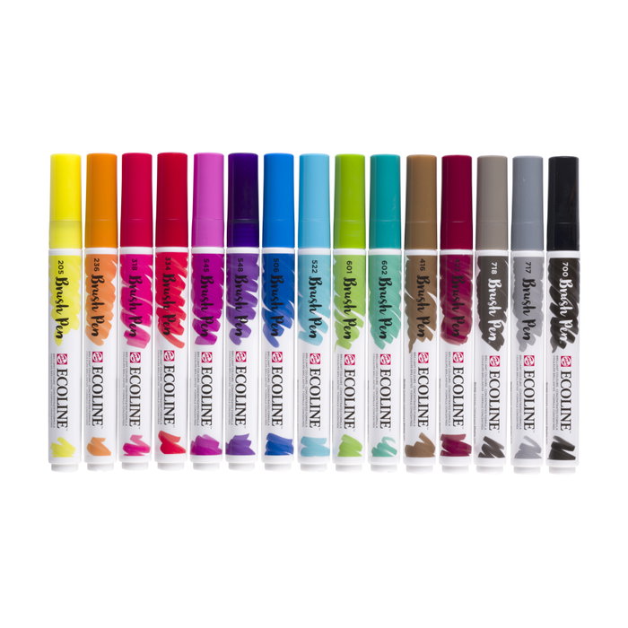 Ecoline Ecoline Brush Pen estuche de 15 couleurs Ecoline Ecoline Brush Pen estuche de 15 couleurs
