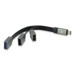 Conceptronic Hub USB Type-C Hubbies01G Gris