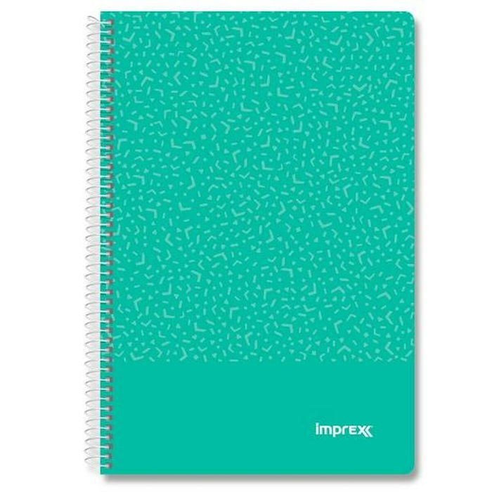 Cahier Imprex Vert Feuille 80 Volets (4 Unités)