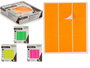 Pincello Étiquettes Adhésives Rectangulaires 43x52 mm Surtis 5 Pages (Set de 120)