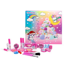 Martinelia Calendrier de l'Avent Little Unicorn 99128 - 24 surprises beauté et maquillage pour adulte à partir de 3 ans