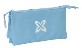Safta Portatodo Triple Munich Basicos - Trousses scolaires pour enfants, 3 pièces, Bleu, Dimensions : 22 x 12 x 3 cm