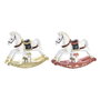 Décorations de Noël DKD Home Decor Cheval Résine (14 x 4 x 11 cm) (2 Unités)