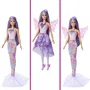 Barbie JCP74 - Poupée Barbie Fantaisie Féerique Transformable 3 en 1 Coffret avec Accessoires, Tenues de Fée, Altesse et Sirène pour Enfants de 3 à 9 ans