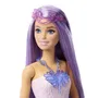 Barbie JCP74 - Poupée Barbie Fantaisie Féerique Transformable 3 en 1 Coffret avec Accessoires, Tenues de Fée, Altesse et Sirène pour Enfants de 3 à 9 ans