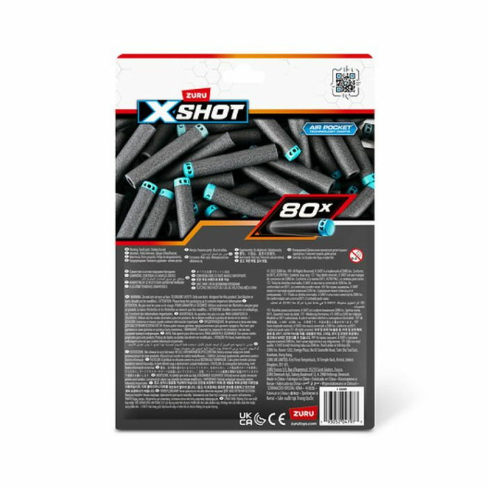 Zuru Xshot Fléchettes en mousse 80 unités Zuru Xshot Fléchettes en mousse 80 unités
