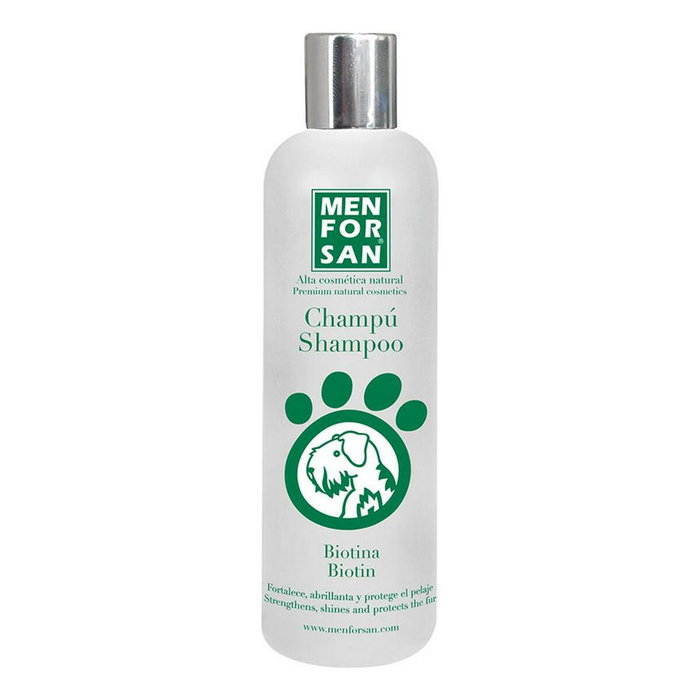 Shampoing pour animaux de compagnie Menforsan Chien Vitamine B7 51 x 37 x 33 cm 300 ml Shampoing pour animaux de compagnie Menforsan Chien Vitamine B7 51 x 37 x 33 cm 300 ml