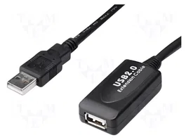 DIGITUS Répéteur USB 2.0, 15m, Noir
