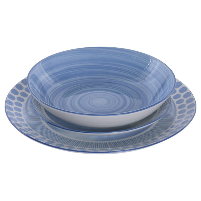 Home ESPRIT Service de Vaisselle ESPRIT Bleu clair 18 Pièces