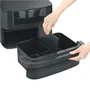 Severin Max Zone Flex Friteuse sans huile, Panier modulable 9L ou 2 x 4,5L - Noir