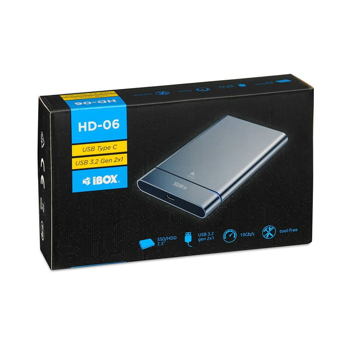 Ibox Boîtier Externe IEUHDD6 Gris 2,5 inch Ibox Boîtier Externe IEUHDD6 Gris 2,5 inch