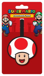 Pyramid International Étiquette de Bagage Super Mario (Toad)