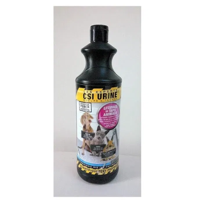 CSI URINE Lessivant pour Tapis 1L - Élimine les Odeurs d'Urine Animale et Taches Incrustées - Pour Chiens et Chats CSI URINE Lessivant pour Tapis 1L - Élimine les Odeurs d'Urine Animale et Taches Incrustées - Pour Chiens et Chats