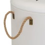 BigBuy Home Tabouret avec rangement Blanc Noir Violet