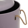BigBuy Home Tabouret avec rangement Blanc Noir Violet