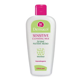 Dermacol Lait Démaquillant Hydratant Visage Sensitive - Nettoyage et Hydratation pour Peau Sensible, 200 ml