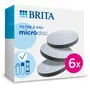 BRITA Cartouche MicroDisc Pack de 6 filtres - Réduction chlore et impuretés - 1 filtre = 1 mois (150L)