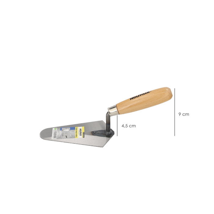 WOLFPACK LINEA PROFESIONAL Truelle Maurer 348 manche bois 140 mm