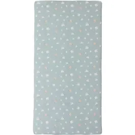 Tineo Matelas Nomade Over the Sea 120 x 60 cm - 4 cm d'épaisseur - Bleu - Avec Housse de Transport - TINEO - Matelas d'appoint et Tapis de Jeu