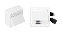 Vivolink Connecteur mural HDMI + USB 3.0 blanc avec boîtier Thorsmann
