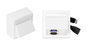 Vivolink Connecteur mural HDMI + USB 3.0 blanc avec boîtier Thorsmann