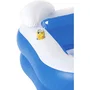 Bestway Piscine gonflable pentagonale Family Fun - Pour toute la famille, 2 anneaux, 2 coussins et porte-gobelets - 575L