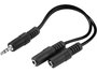 Sandberg MiniJack Splitter 1- to 2 Noir