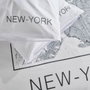 Today Parure de lit Java Blanc Imprimé New York 240x220 cm