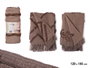 GIFTDECOR Multiuso bordado marron 125 x 150 cm (Lot de 9)