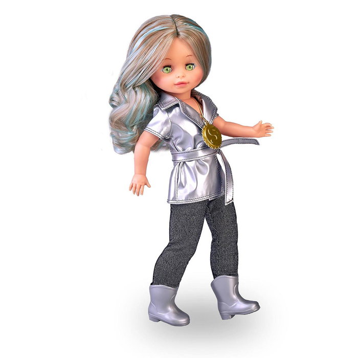 Famosa Nancy Collection Selene Poupée Spatiale Argentée avec Tenue Réfléchissante +6 Ans