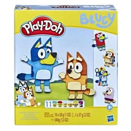 Play-Doh Bluey se déguise, Coffret avec 11 pots de pâte à modeler