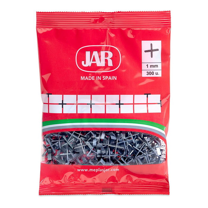 Jar Crucettes de carrelage 1 mm, 300 pièces Jar Crucettes de carrelage 1 mm, 300 pièces