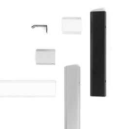 Viefe Poignée Curve Aluminium Blanc Mat 32 mm