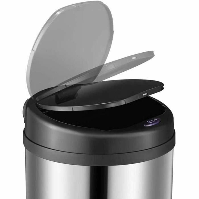 Kitchen Move Poubelle de cuisine automatique ARTIC SILVERY 50L Gris Kitchen Move Poubelle de cuisine automatique ARTIC SILVERY 50L Gris
