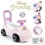 Smoby Porteur Auto Enfant 2 en 1 Disney Princesse - Coffre sous Selle, Aide à la Marche, Motricité - Dès 10 Mois - Fabrication Française
