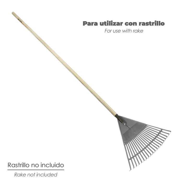 WOLFPACK LINEA PROFESIONAL Manche en bois conique 1500x28 mm pour râteau plastique